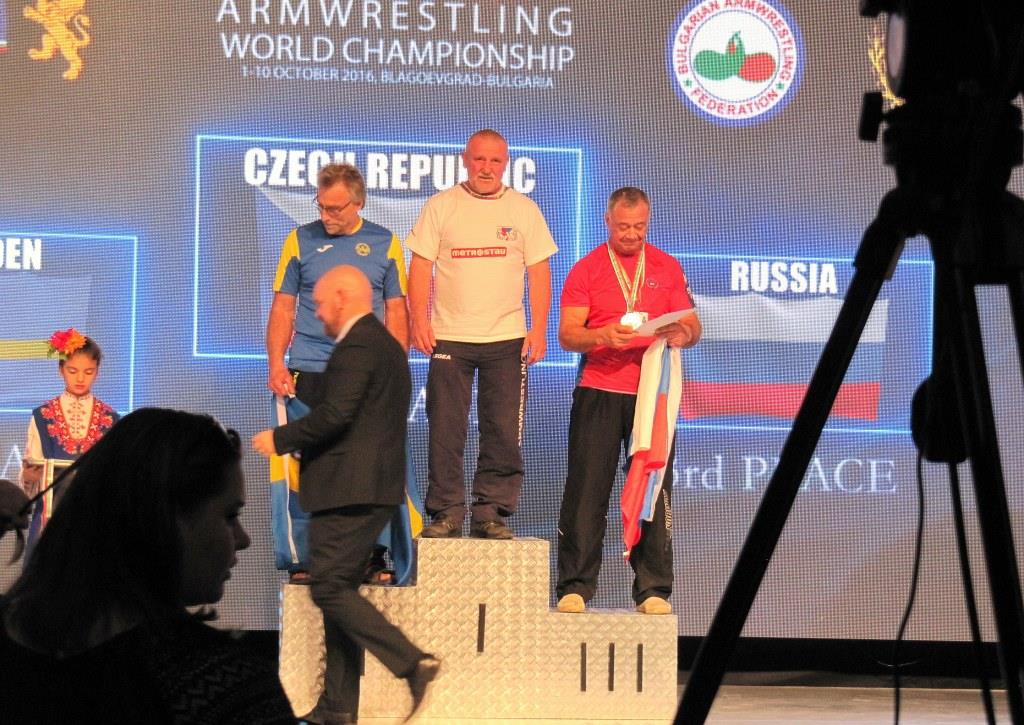 Jaroslav Štůsek během mistrovství světa v armwrestlingu v roce 2016