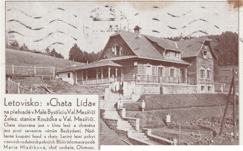 Stará pohlednice z Malé Bystřice
