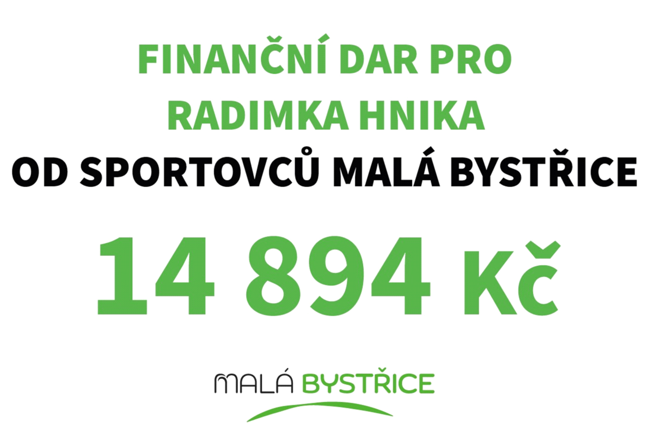 Finanční dar pro Radimka Hnika