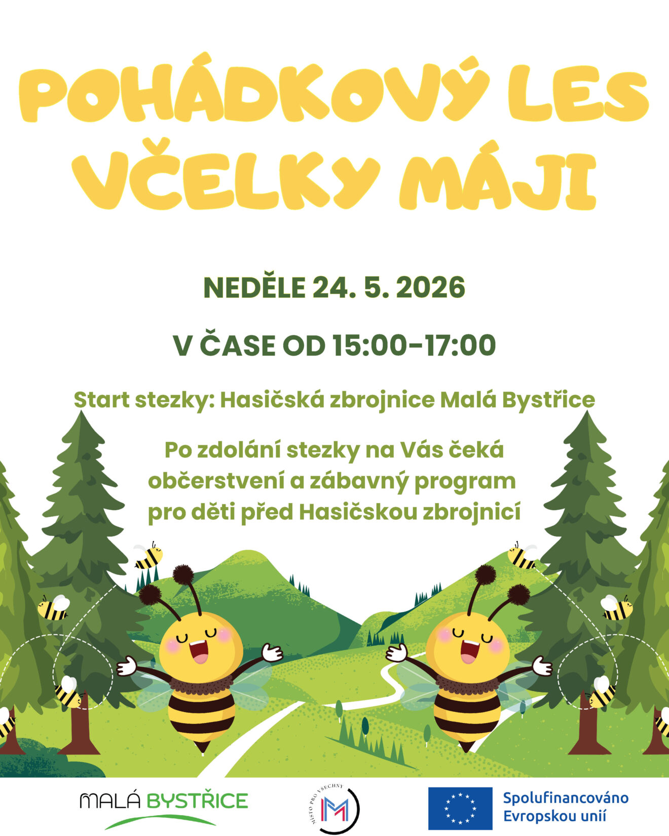Pozvánka na Pohádkový les včelky Máji v neděli 24. května 2026