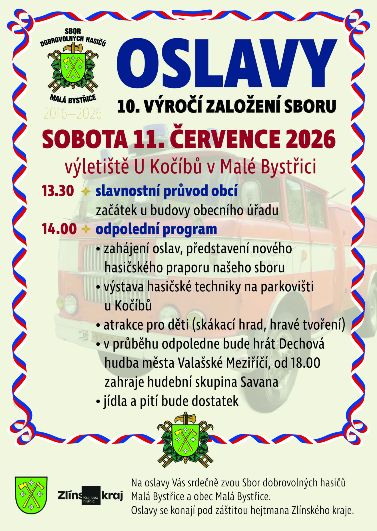 Oslavy SDH Malá Bystřice